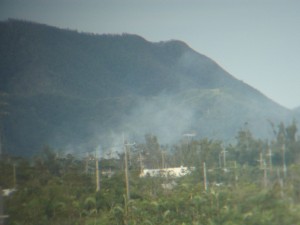 墜落現場～近くの住民撮影