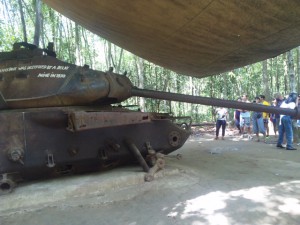 米軍戦車の残骸