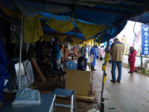 被災地に向けて黙祷！