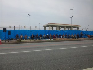 昨年の「さんしんの日」の辺野古